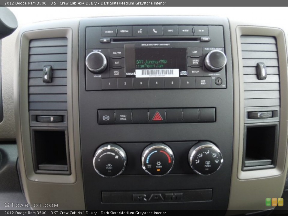 Dark Slate/Medium Graystone Interior Controls for the 2012 Dodge Ram 3500 HD ST Crew Cab 4x4 Dually #72031473