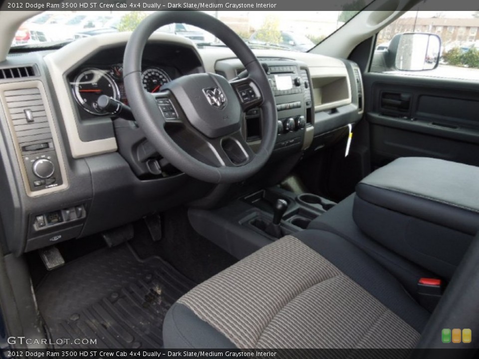 Dark Slate/Medium Graystone Interior Prime Interior for the 2012 Dodge Ram 3500 HD ST Crew Cab 4x4 Dually #72031689