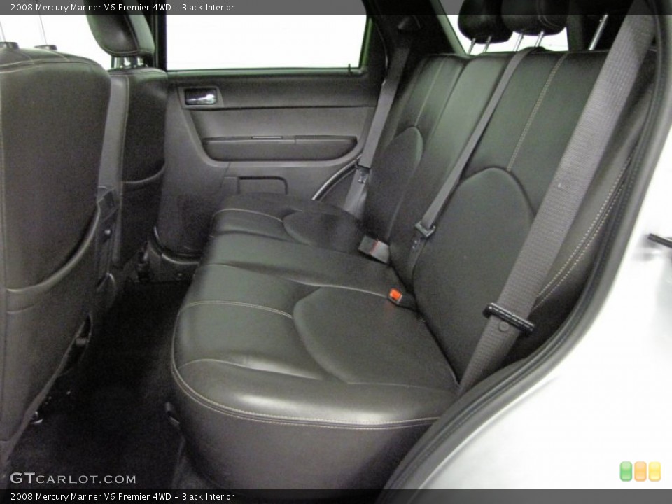 Black Interior Rear Seat for the 2008 Mercury Mariner V6 Premier 4WD #72031698