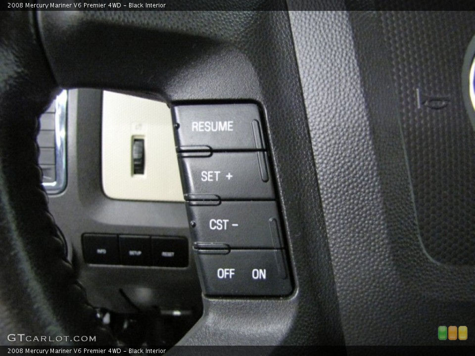 Black Interior Controls for the 2008 Mercury Mariner V6 Premier 4WD #72031875