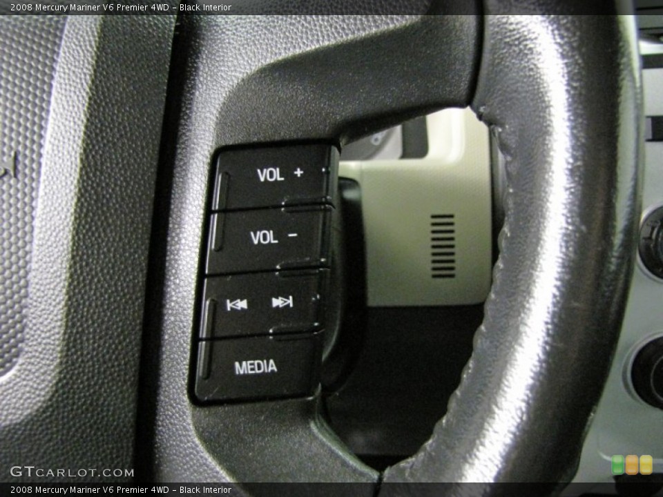 Black Interior Controls for the 2008 Mercury Mariner V6 Premier 4WD #72031893