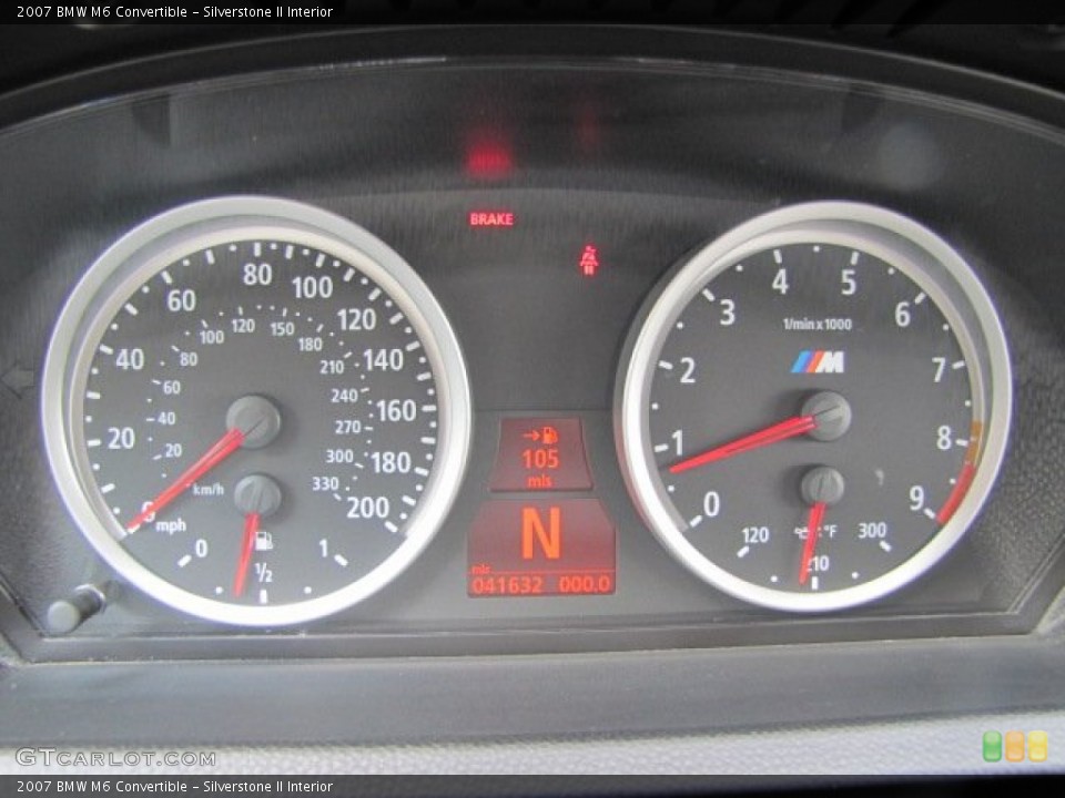 Silverstone II Interior Gauges for the 2007 BMW M6 Convertible #72033864