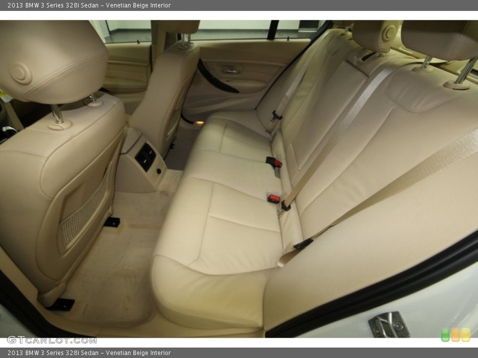 Venetian Beige Interior Rear Seat for the 2013 BMW 3 Series 328i Sedan #72041053
