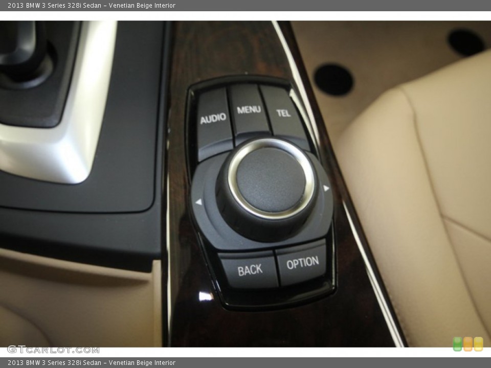 Venetian Beige Interior Controls for the 2013 BMW 3 Series 328i Sedan #72041227