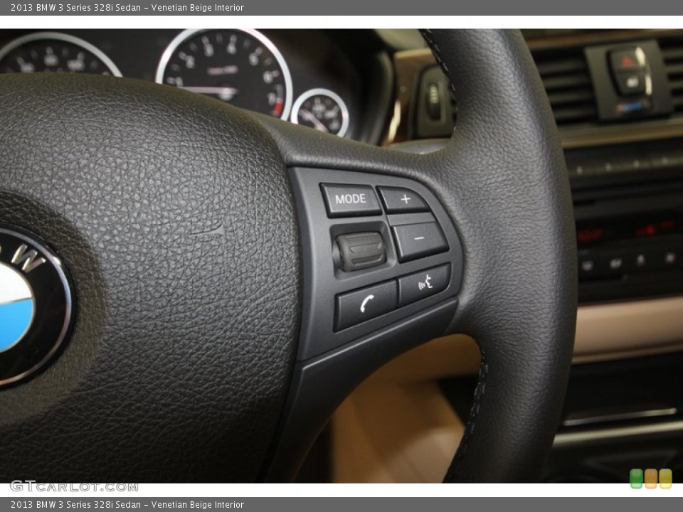 Venetian Beige Interior Controls for the 2013 BMW 3 Series 328i Sedan #72041296