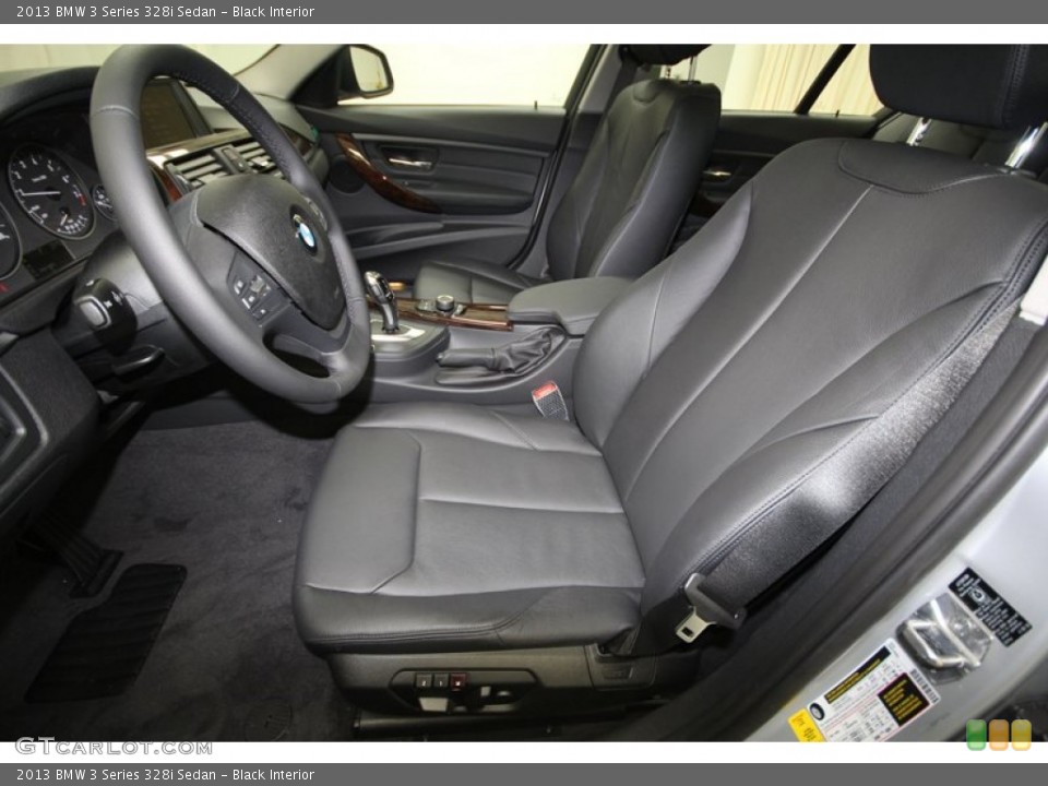 Black Interior Front Seat for the 2013 BMW 3 Series 328i Sedan #72041505