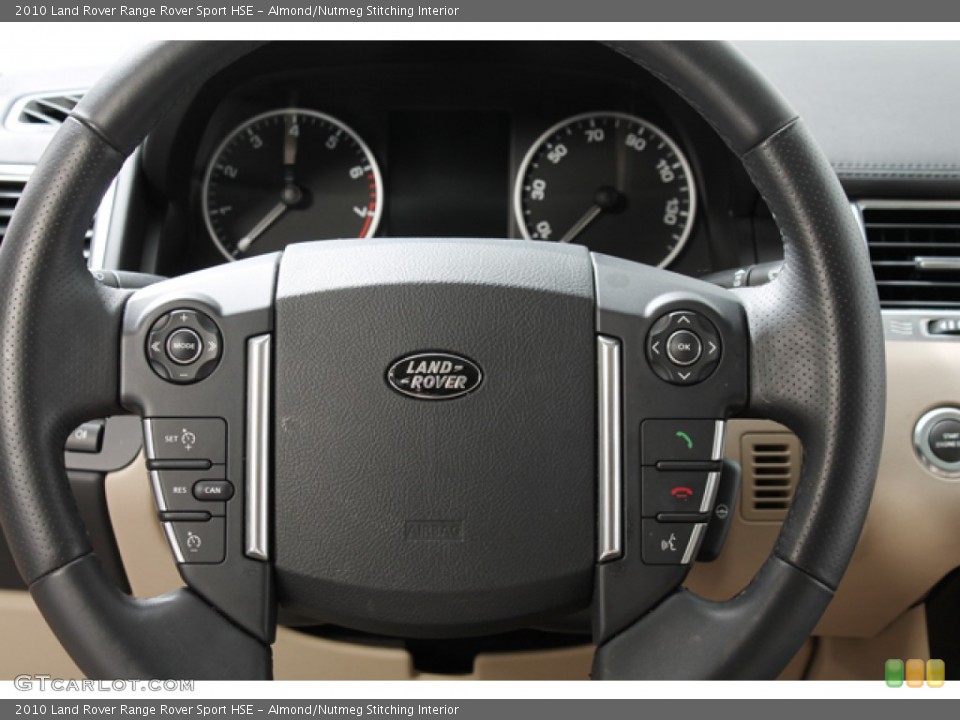 Almond/Nutmeg Stitching Interior Steering Wheel for the 2010 Land Rover Range Rover Sport HSE #72041783
