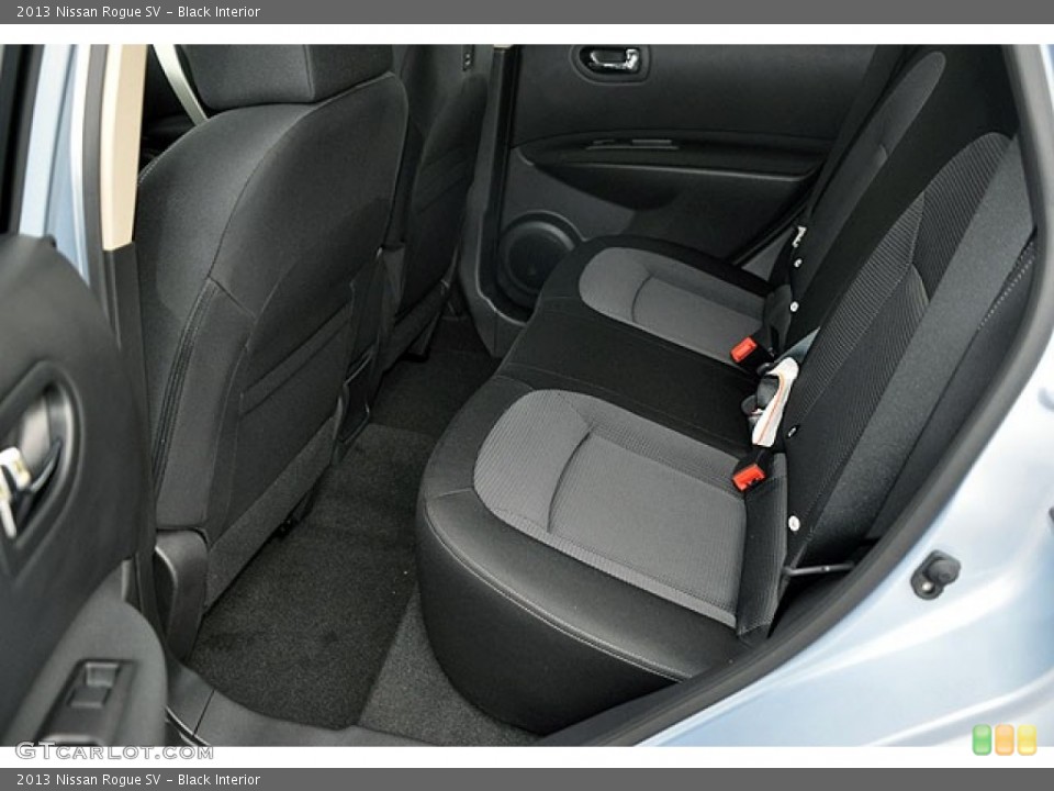 Black Interior Rear Seat for the 2013 Nissan Rogue SV #72042161