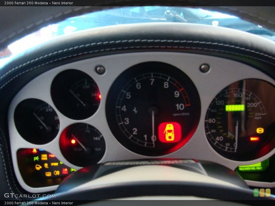Nero Interior Gauges for the 2000 Ferrari 360 Modena #72042463