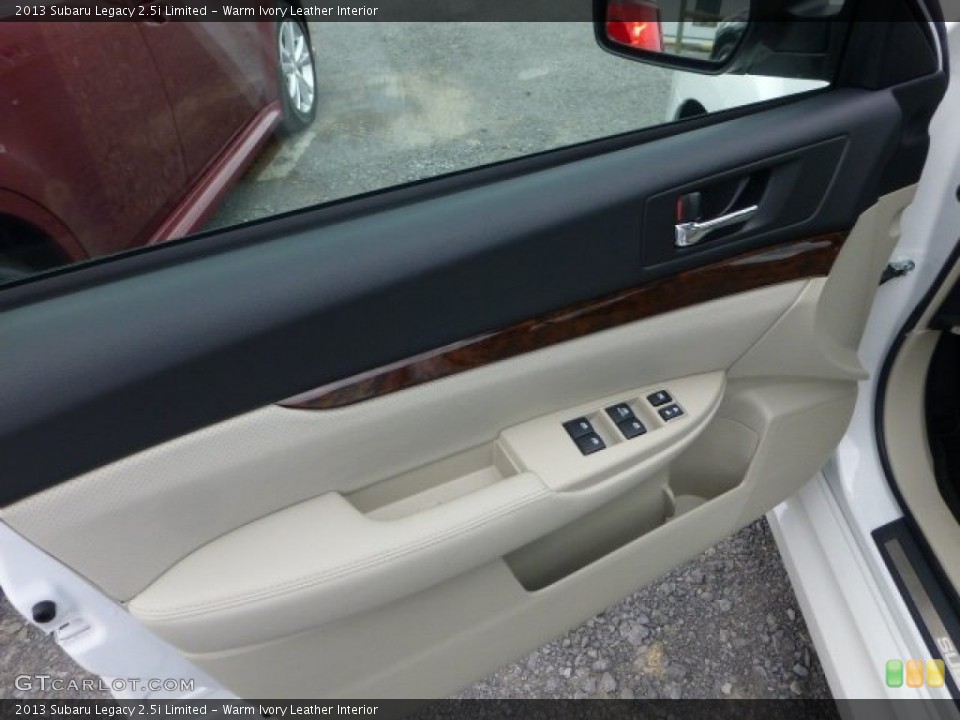 Warm Ivory Leather Interior Door Panel for the 2013 Subaru Legacy 2.5i Limited #72042478
