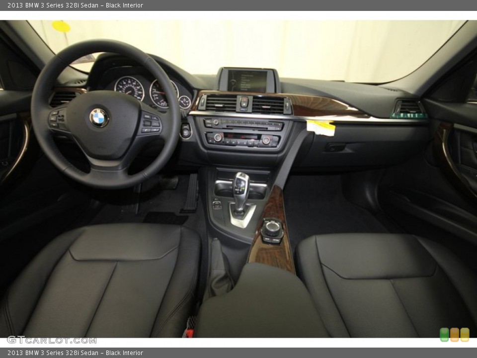 Black Interior Dashboard for the 2013 BMW 3 Series 328i Sedan #72042802