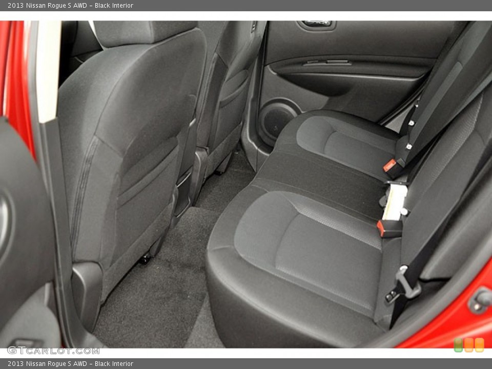 Black Interior Rear Seat for the 2013 Nissan Rogue S AWD #72042964