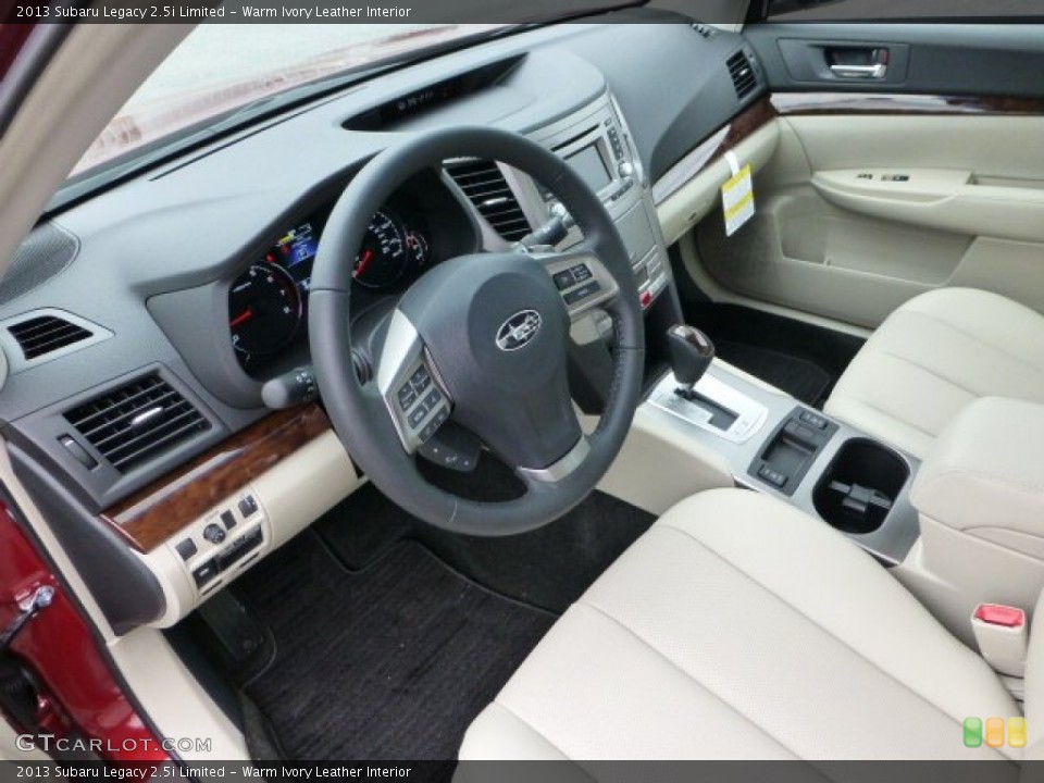 Warm Ivory Leather Interior Photo for the 2013 Subaru Legacy 2.5i Limited #72042971