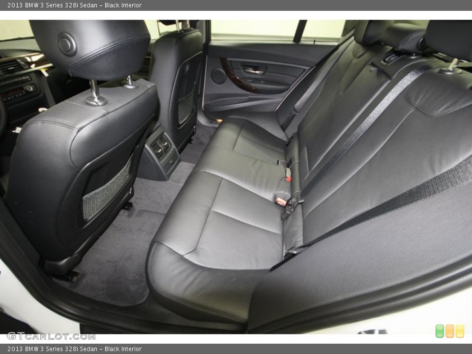 Black Interior Rear Seat for the 2013 BMW 3 Series 328i Sedan #72042976