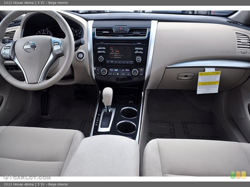 Beige Interior Dashboard for the 2013 Nissan Altima 2.5 SV #72043666