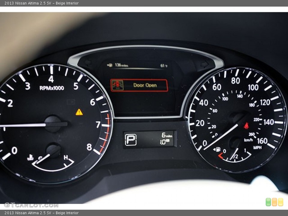 Beige Interior Gauges for the 2013 Nissan Altima 2.5 SV #72043687