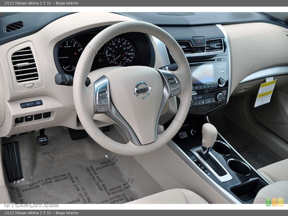 Beige Interior Prime Interior for the 2013 Nissan Altima 2.5 SV #72043795