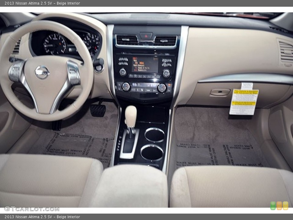 Beige Interior Dashboard for the 2013 Nissan Altima 2.5 SV #72044908