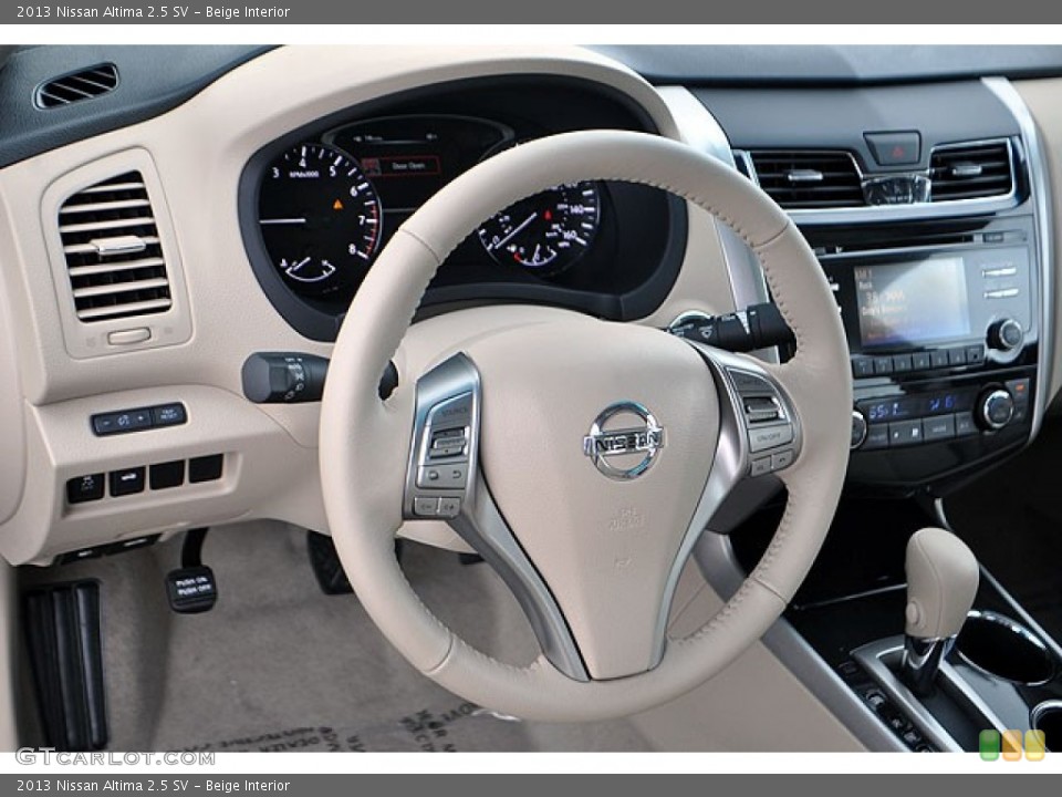 Beige Interior Steering Wheel for the 2013 Nissan Altima 2.5 SV #72045028