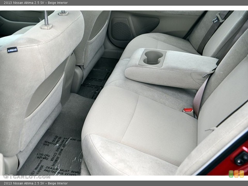 Beige Interior Rear Seat for the 2013 Nissan Altima 2.5 SV #72045046