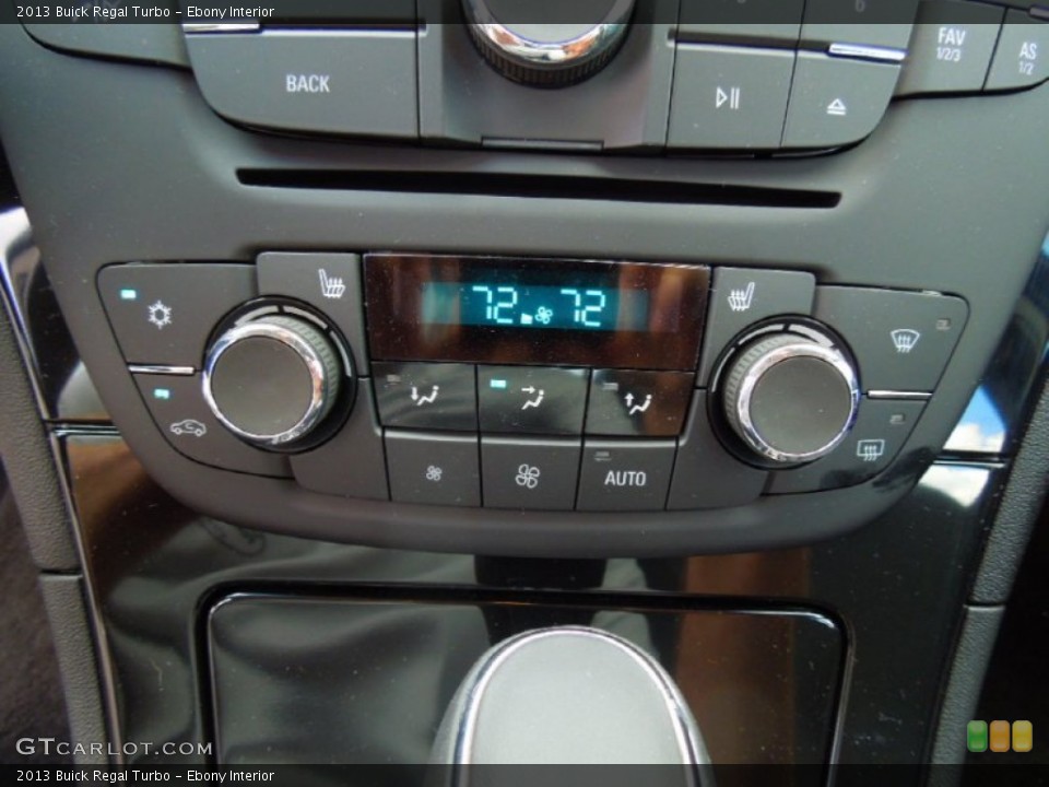 Ebony Interior Controls for the 2013 Buick Regal Turbo #72048265
