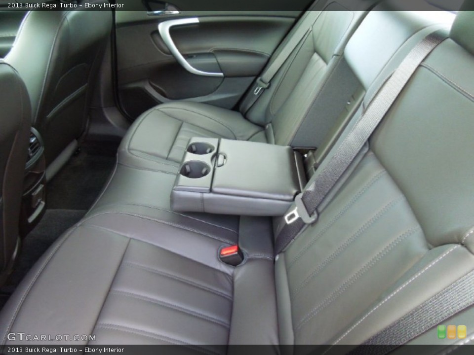 Ebony Interior Rear Seat for the 2013 Buick Regal Turbo #72048391