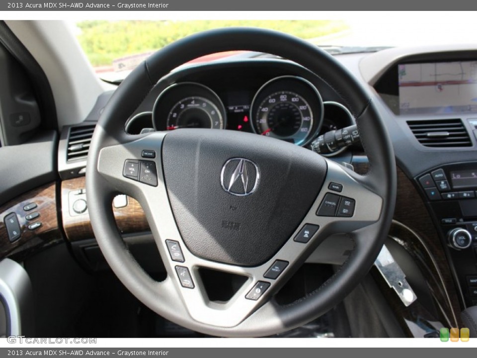 Graystone Interior Steering Wheel for the 2013 Acura MDX SH-AWD Advance #72048394