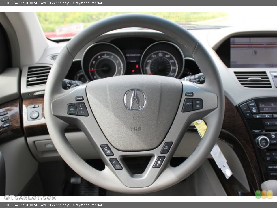 Graystone Interior Steering Wheel for the 2013 Acura MDX SH-AWD Technology #72049108