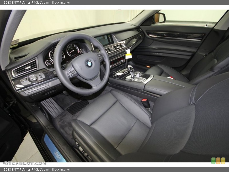 Black Interior Prime Interior for the 2013 BMW 7 Series 740Li Sedan #72049267