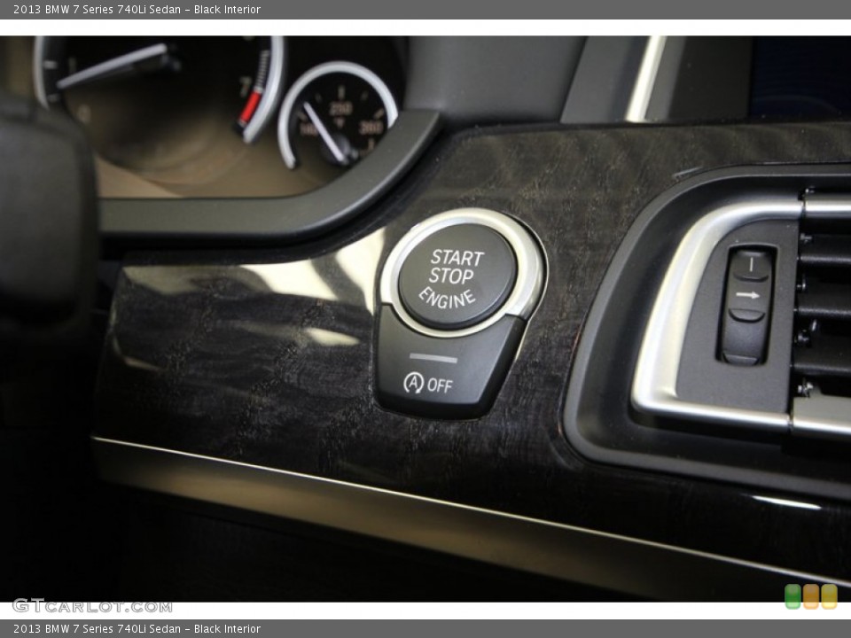 Black Interior Controls for the 2013 BMW 7 Series 740Li Sedan #72049480