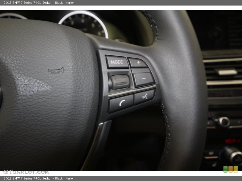 Black Interior Controls for the 2013 BMW 7 Series 740Li Sedan #72049501