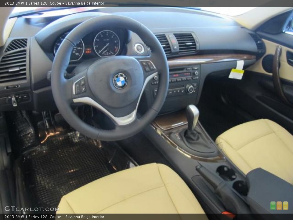 Savanna Beige Interior Photo for the 2013 BMW 1 Series 128i Coupe #72049813