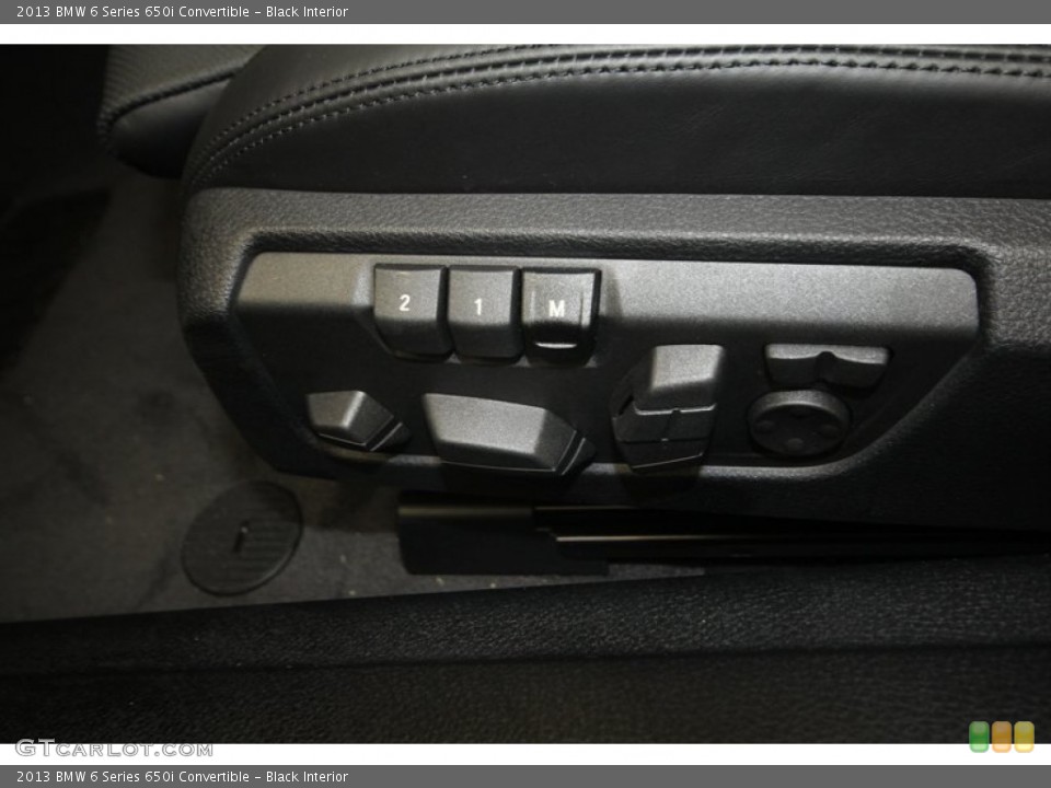 Black Interior Controls for the 2013 BMW 6 Series 650i Convertible #72050015