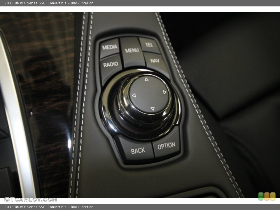 Black Interior Controls for the 2013 BMW 6 Series 650i Convertible #72050099