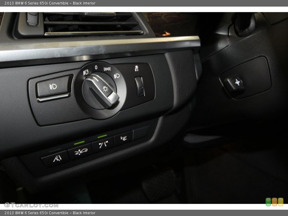 Black Interior Controls for the 2013 BMW 6 Series 650i Convertible #72050239