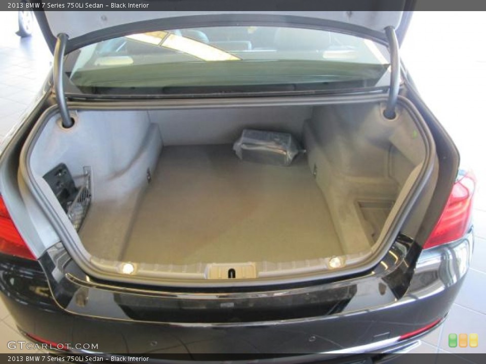 Black Interior Trunk for the 2013 BMW 7 Series 750Li Sedan #72050725