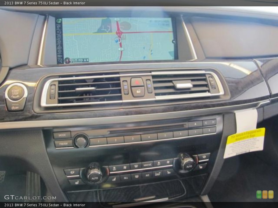 Black Interior Controls for the 2013 BMW 7 Series 750Li Sedan #72050836
