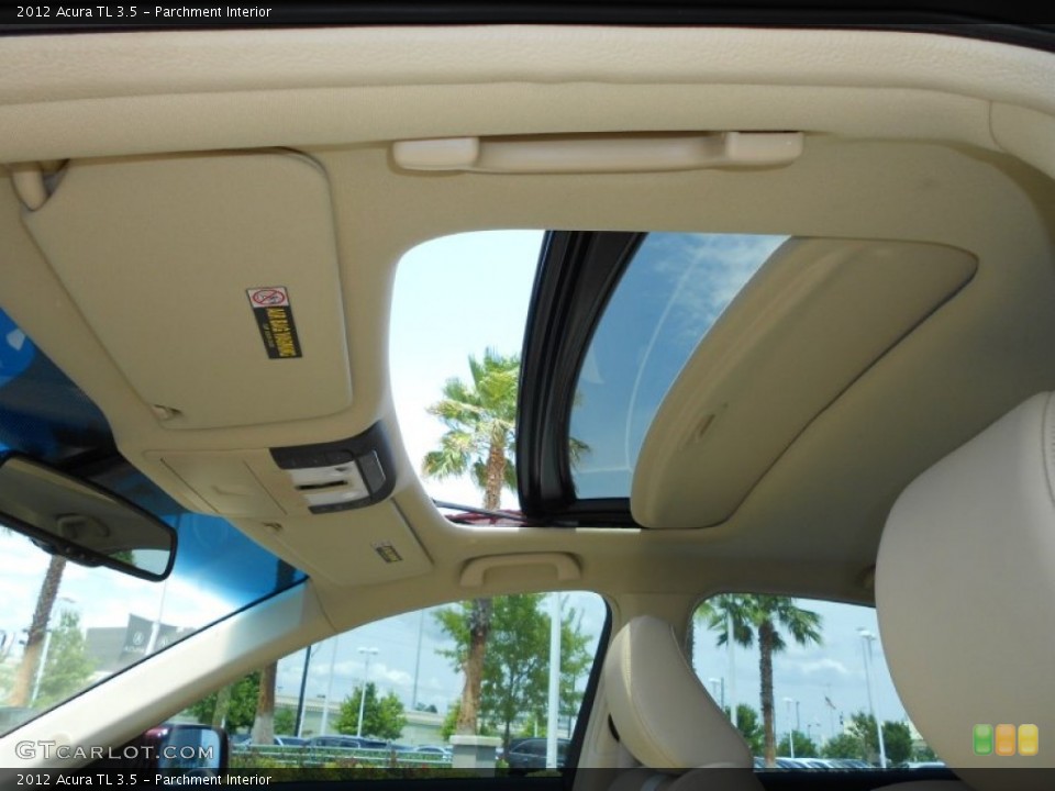 Parchment Interior Sunroof for the 2012 Acura TL 3.5 #72050992