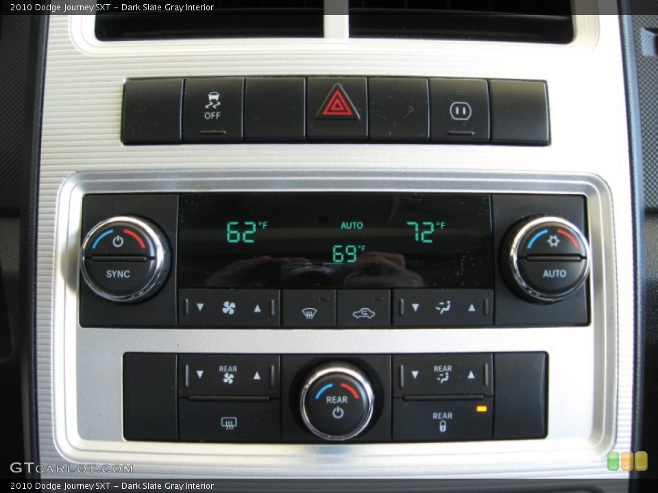 Dark Slate Gray Interior Controls for the 2010 Dodge Journey SXT #72053488