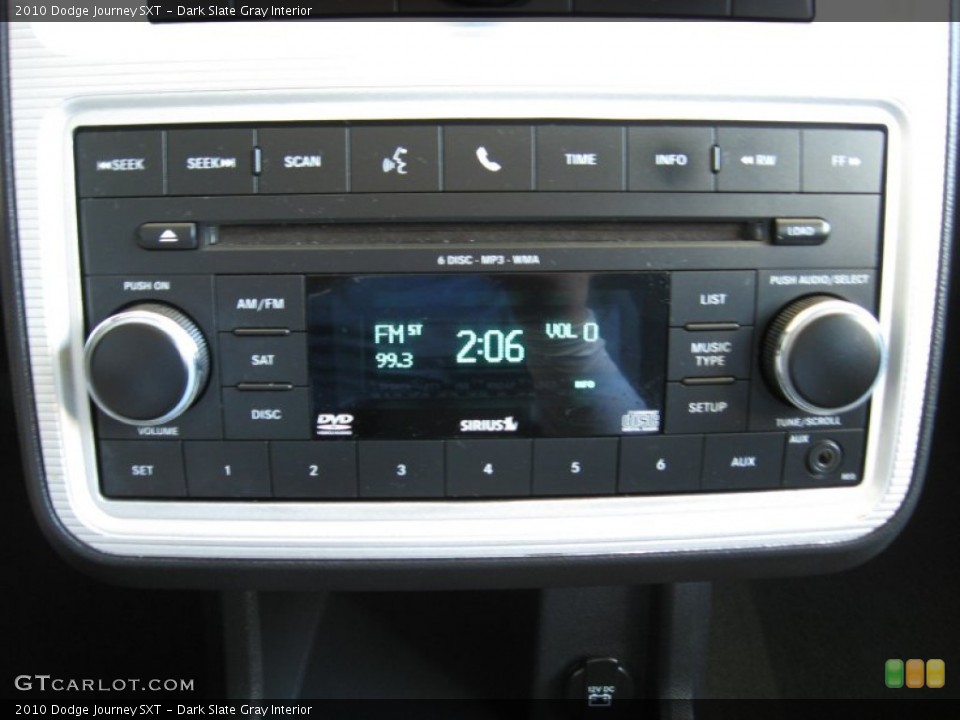 Dark Slate Gray Interior Controls for the 2010 Dodge Journey SXT #72053512