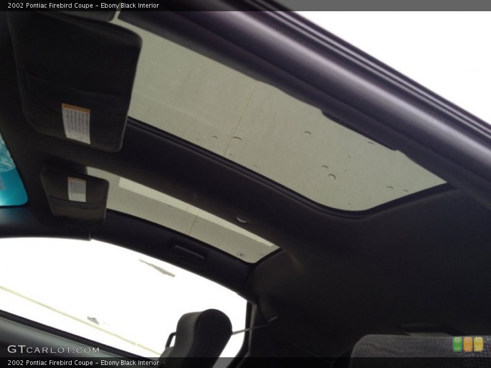 Ebony Black Interior Sunroof for the 2002 Pontiac Firebird Coupe #72056926