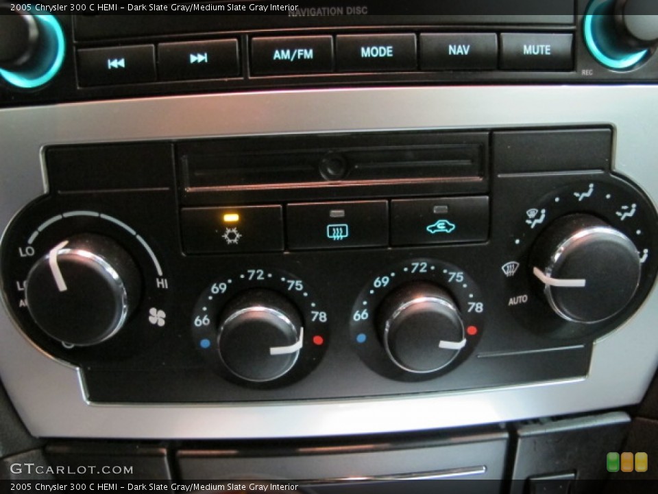 Dark Slate Gray/Medium Slate Gray Interior Controls for the 2005 Chrysler 300 C HEMI #72060966