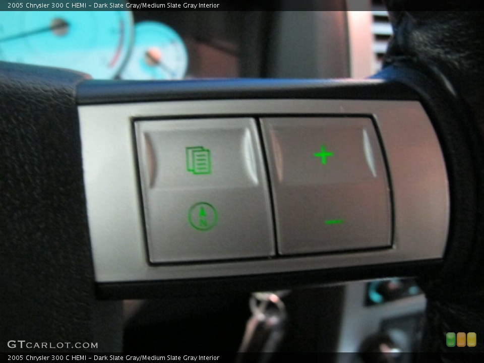 Dark Slate Gray/Medium Slate Gray Interior Controls for the 2005 Chrysler 300 C HEMI #72061057