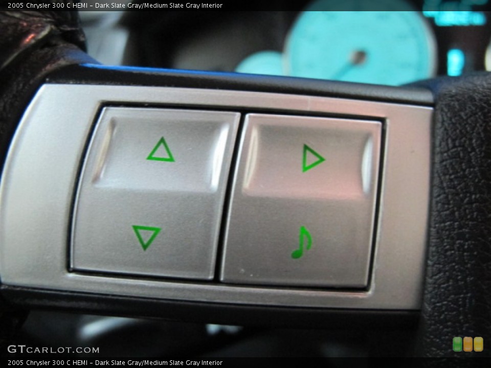 Dark Slate Gray/Medium Slate Gray Interior Controls for the 2005 Chrysler 300 C HEMI #72061081