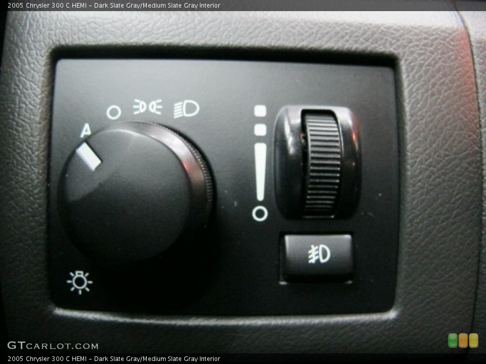 Dark Slate Gray/Medium Slate Gray Interior Controls for the 2005 Chrysler 300 C HEMI #72061109