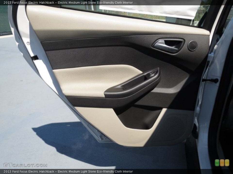 Electric Medium Light Stone Eco-friendly Cloth Interior Door Panel for the 2013 Ford Focus Electric Hatchback #72062371
