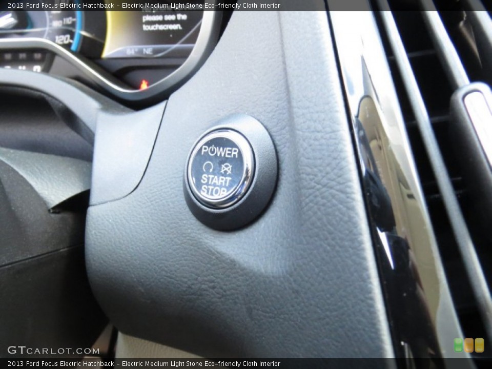 Electric Medium Light Stone Eco-friendly Cloth Interior Controls for the 2013 Ford Focus Electric Hatchback #72062641