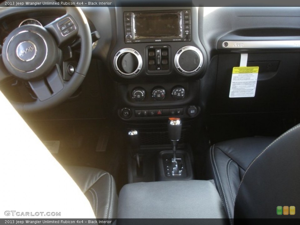 Black Interior Controls for the 2013 Jeep Wrangler Unlimited Rubicon 4x4 #72062809