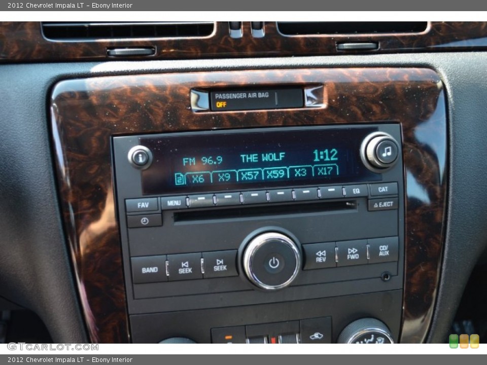 Ebony Interior Audio System for the 2012 Chevrolet Impala LT #72062962