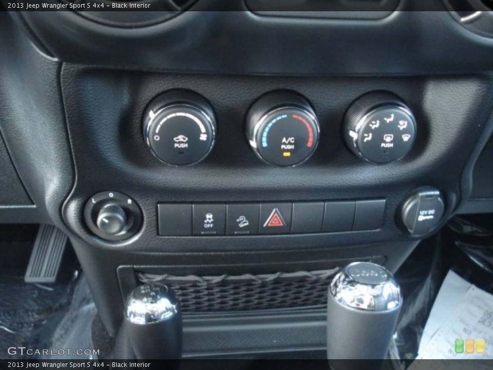 Black Interior Controls for the 2013 Jeep Wrangler Sport S 4x4 #72064843